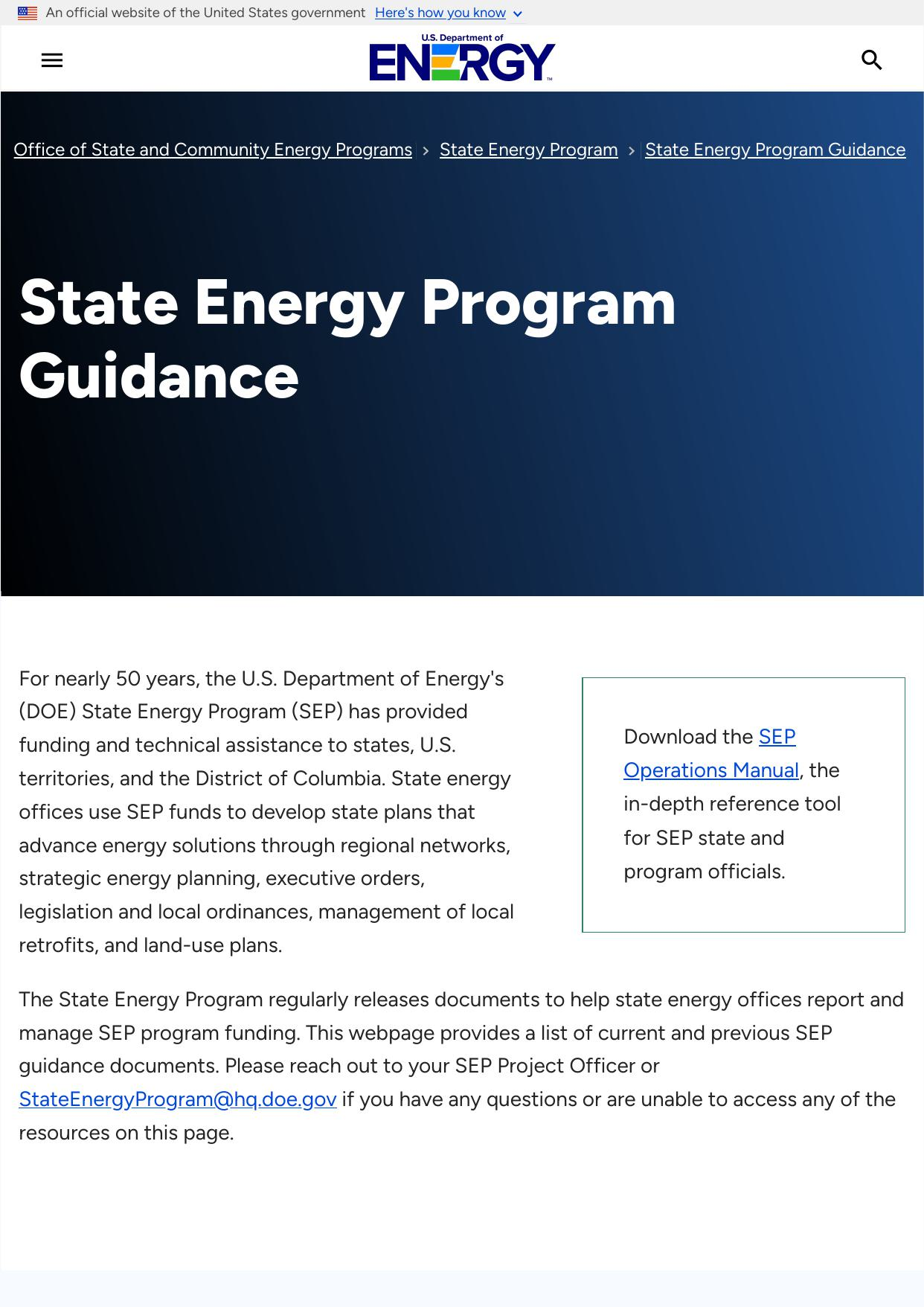 State Energy Program State Energy Program: FY2022 – Climate Program Portal